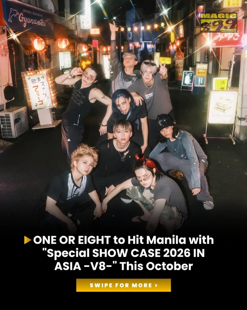 ONE OR EIGHT is coming to Manila! The Japanese boy group brings their Special SHOW CASE 2026 IN ASIA V8